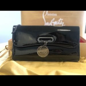 New Christian Louboutin Patent Leather Clutch